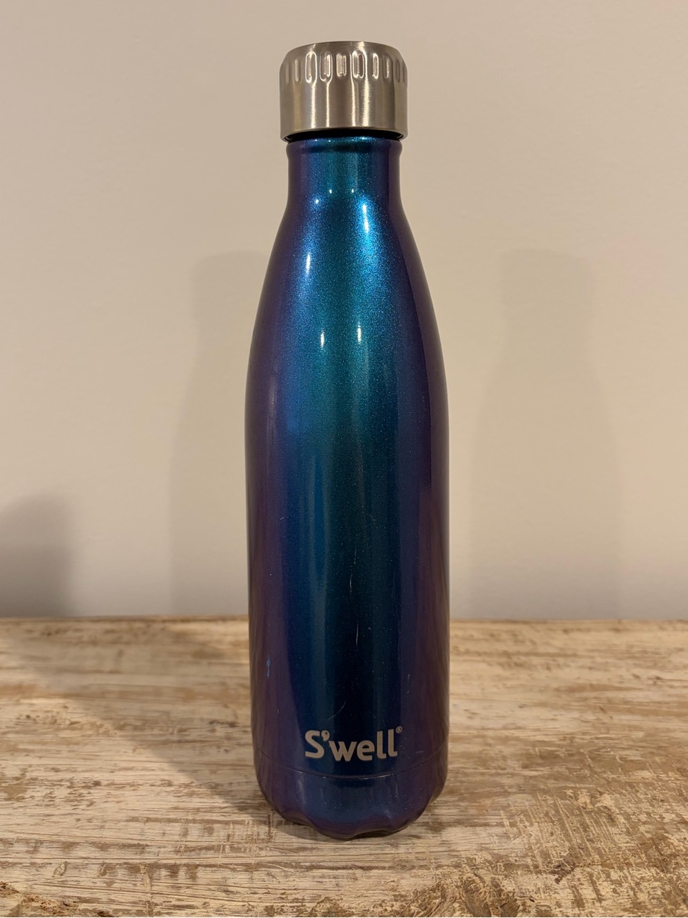 S'well Iridescent Teal-Blue Stainless Bottle